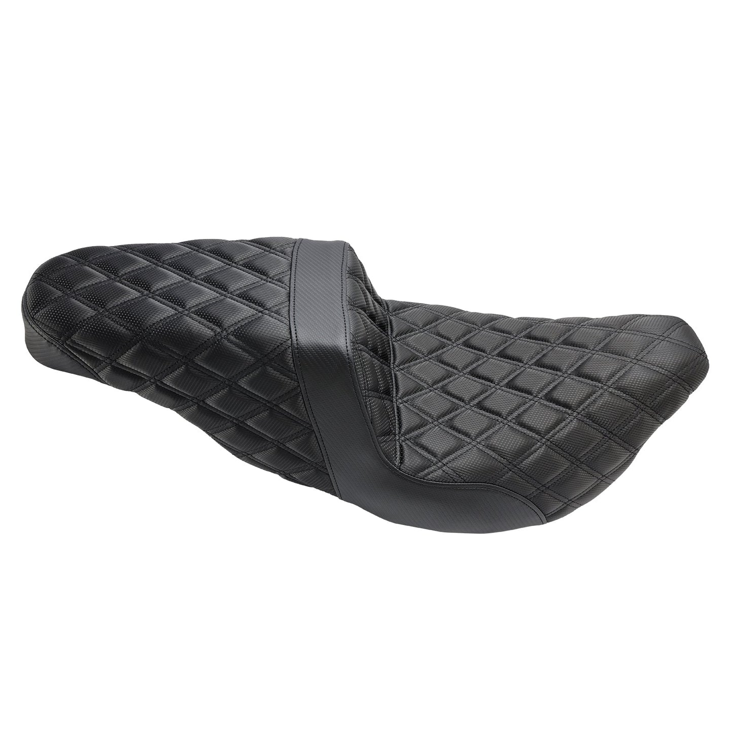 Sedile passeggero anteriore posteriore sostitutivo per Electra Glide Ultra Classic Low FLHTCUL 2014-2016, nero