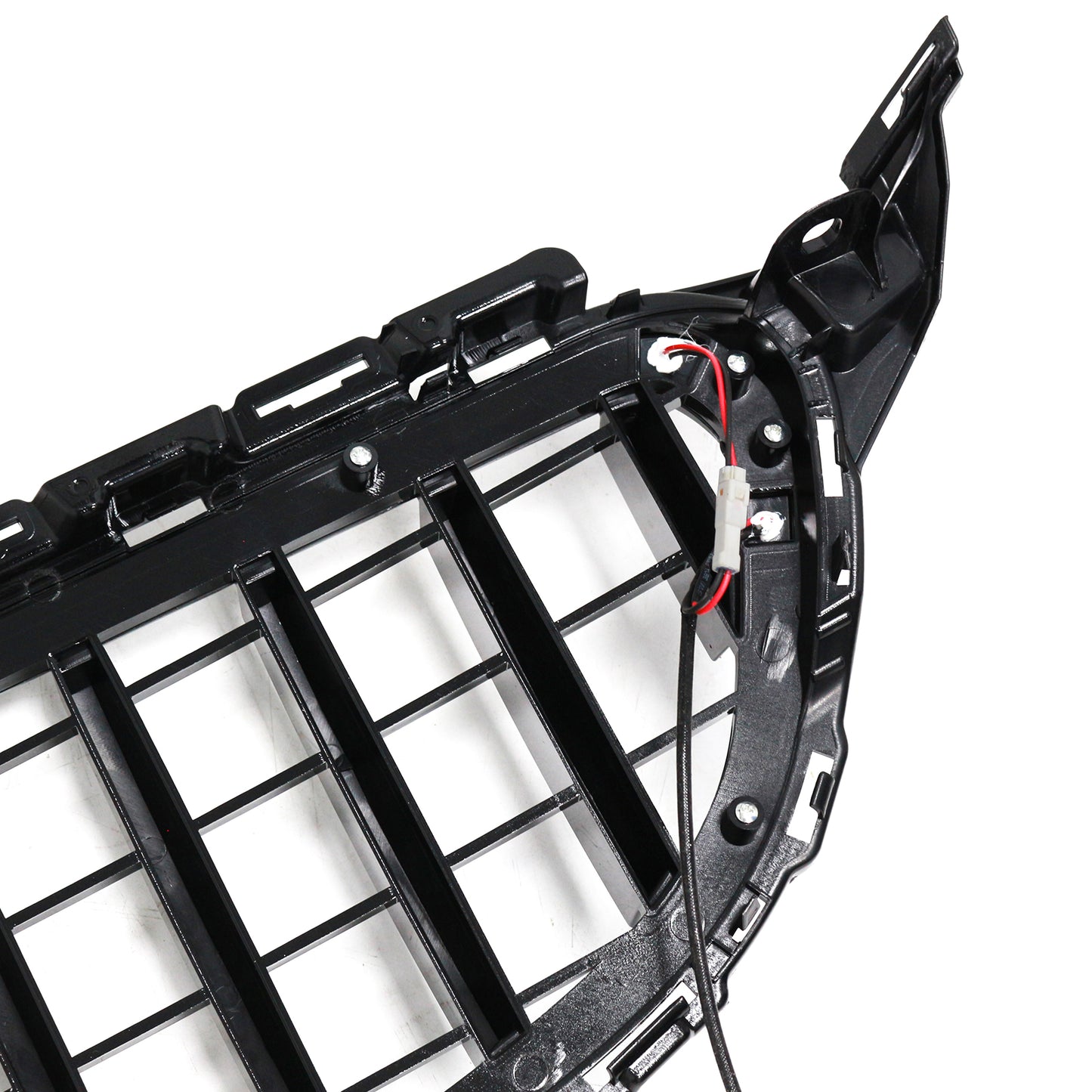 Per Mercedes W205 C250 C300 2015-2021 W/LED Griglia paraurti anteriore cromata