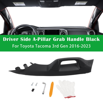 2016-2023 Per Toyota Tacoma di terza generazione Maniglia di sostegno lato guidatore, colore nero, per montante A