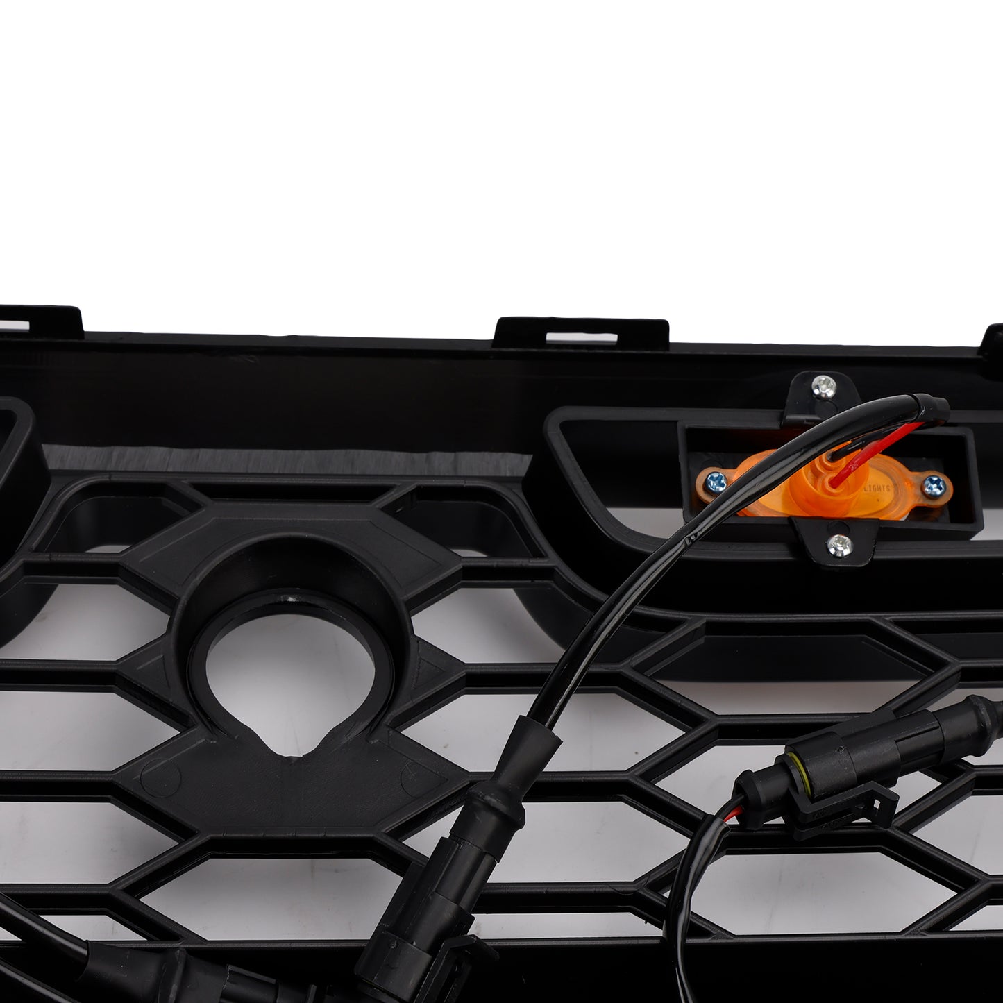 Griglia paraurti anteriore nera lucida Ford Transit MK8 Raptor 2015-2018 con LED