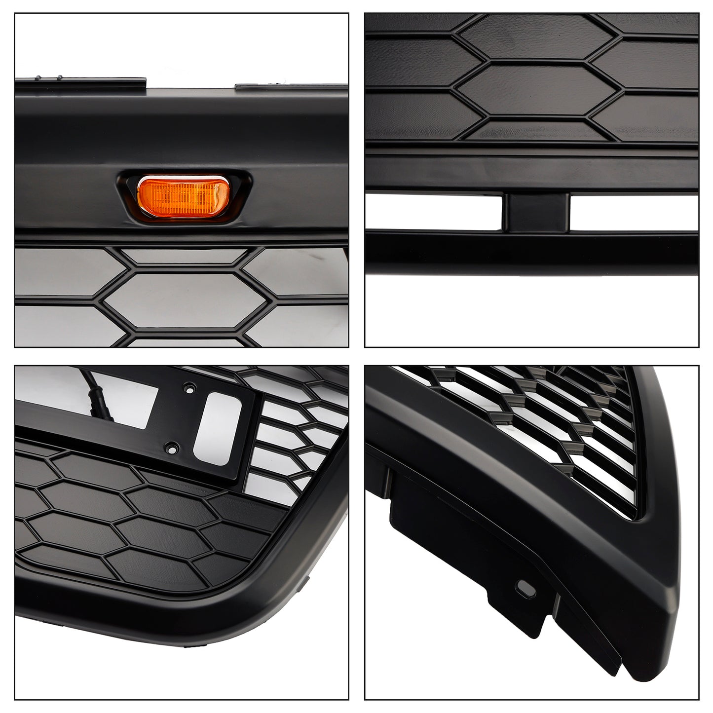Griglia paraurti anteriore superiore grigia Ford Explorer 2012-2015 con luci