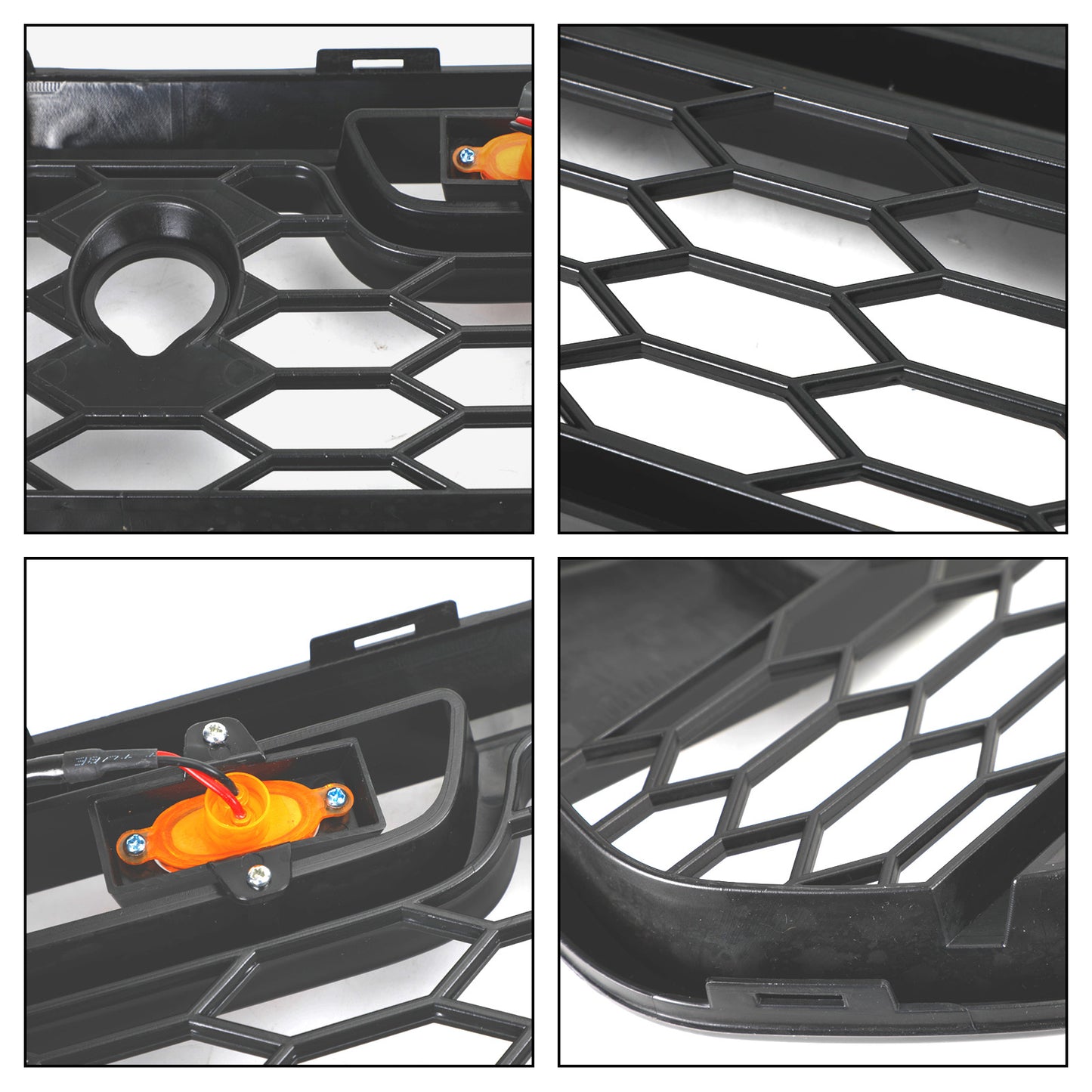 2015-2018 Ford Transit MK8 Raptor Griglia del paraurti anteriore nero matto w / LED