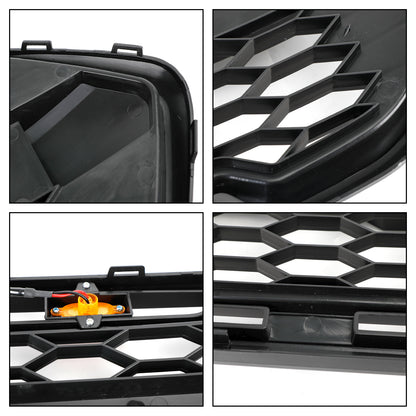2018-2023 nera Griglia paraurti anteriore per Ford Transit Custom Trail con 3 LED 2467234