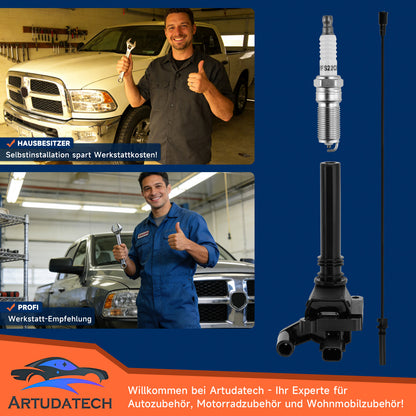 Dodge Ram 1500 2500 3500 5.7L V8 UF378 Bobina di accensione+Candela+Set cavi
