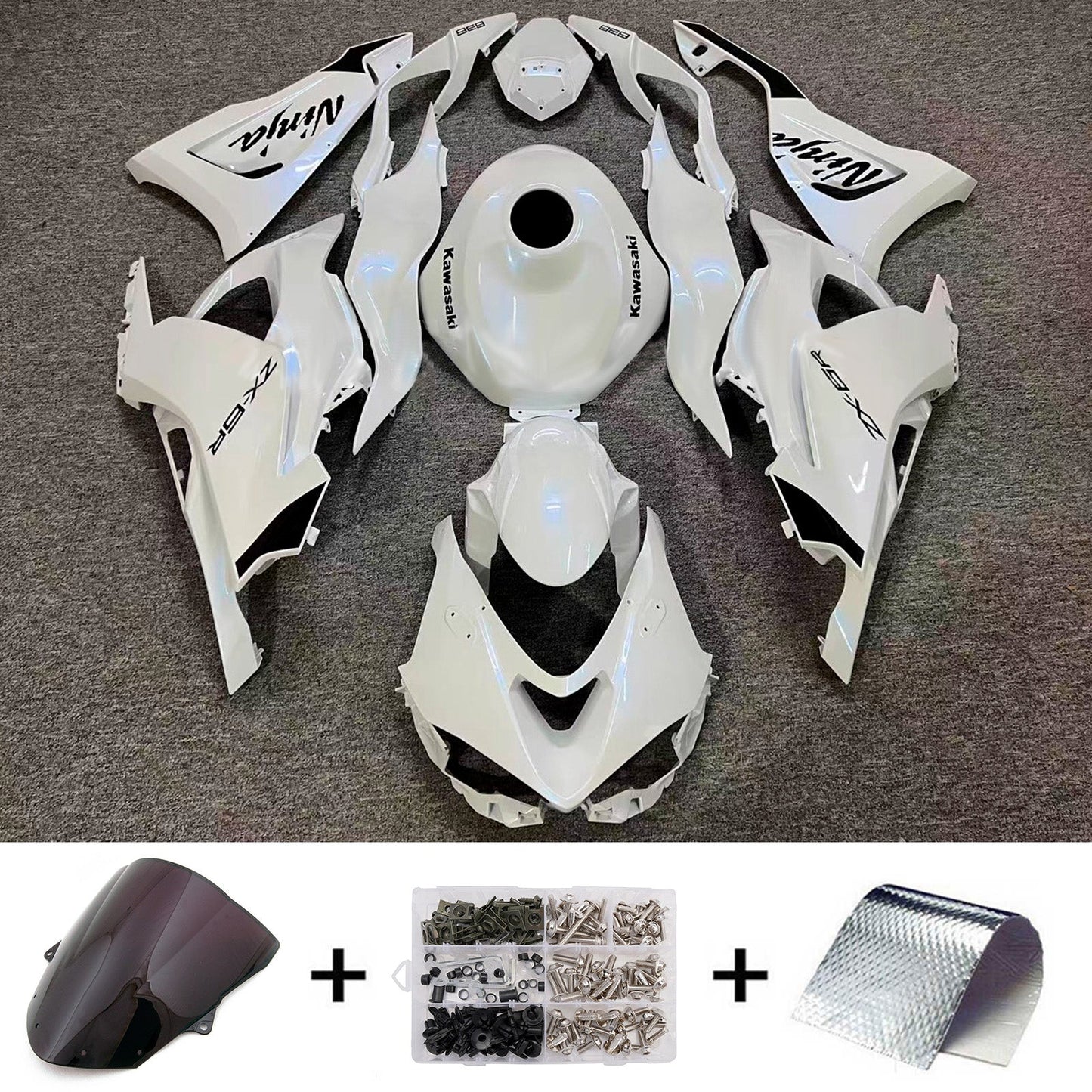 Kit carenatura iniezione in plastica ABS adatto per Kawasaki ZX-6R 2024-2026