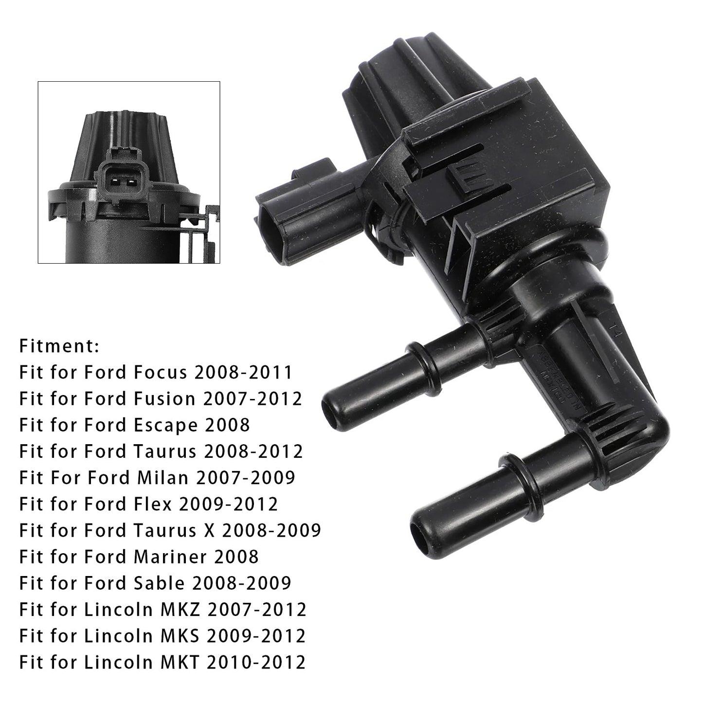 Valvola di controllo dello spurgo del contenitore del vapore EVAP per Ford Focus Fusion 7U5Z-9C915-D