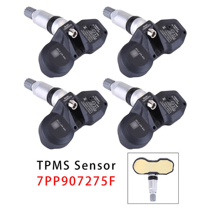 Sensore di pressione pneumatici 4X TPMS per Audi A4 A6 A8 Q7 R8 Porsche Ferrari 7PP907275F