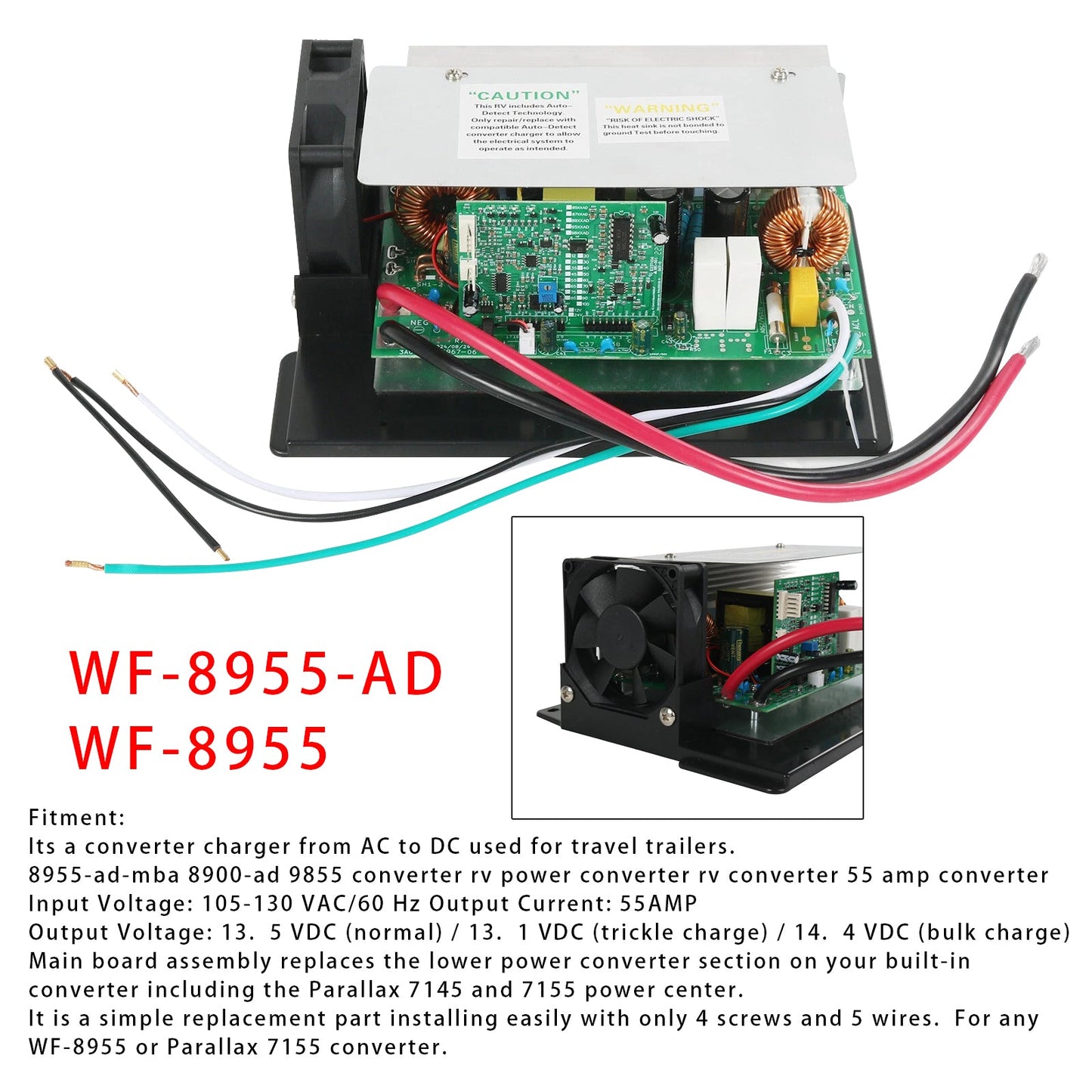 WF-8955-AD-MBA RV Convertitore di potenza 55 Amp DC Gruppo scheda principale per WF-8955