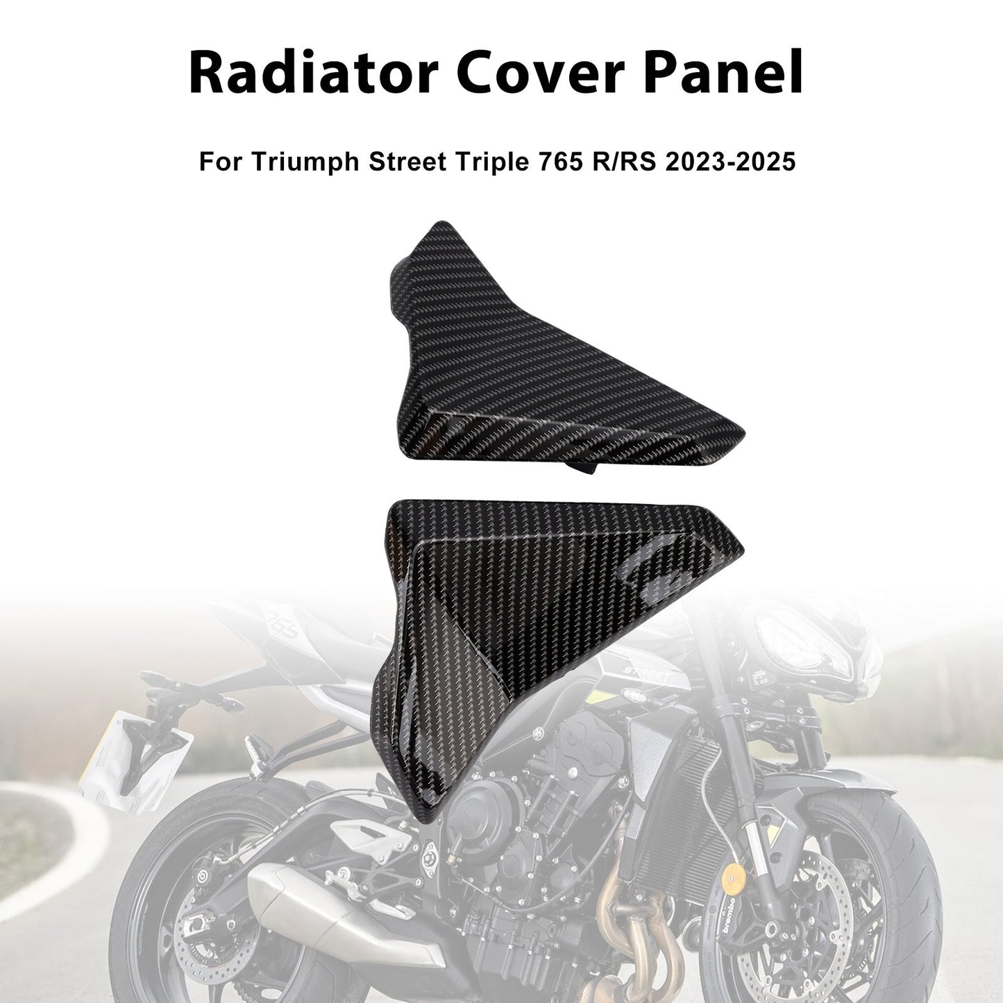 Pannelli di carenatura laterali del radiatore per Street Triple 765 R/RS 2023-2025