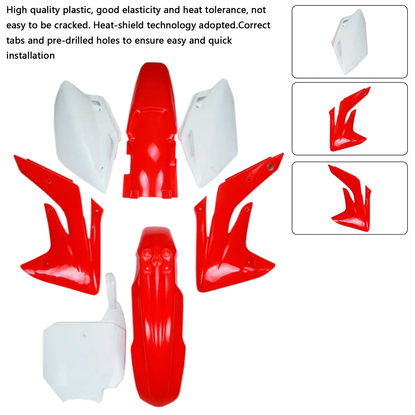 Kit di plastica per carrozzeria Honda CRF150R/RB 2007-2014, carenatura parafango