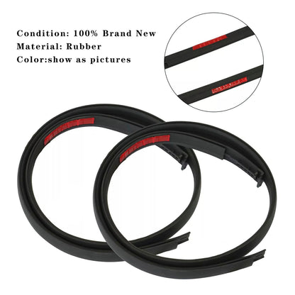 Modanatura per gocciolatoio sul tetto Toyota Tundra DOUBLE CAB 2007-2020, lato sinistro e destro, in gomma, 2 pezzi