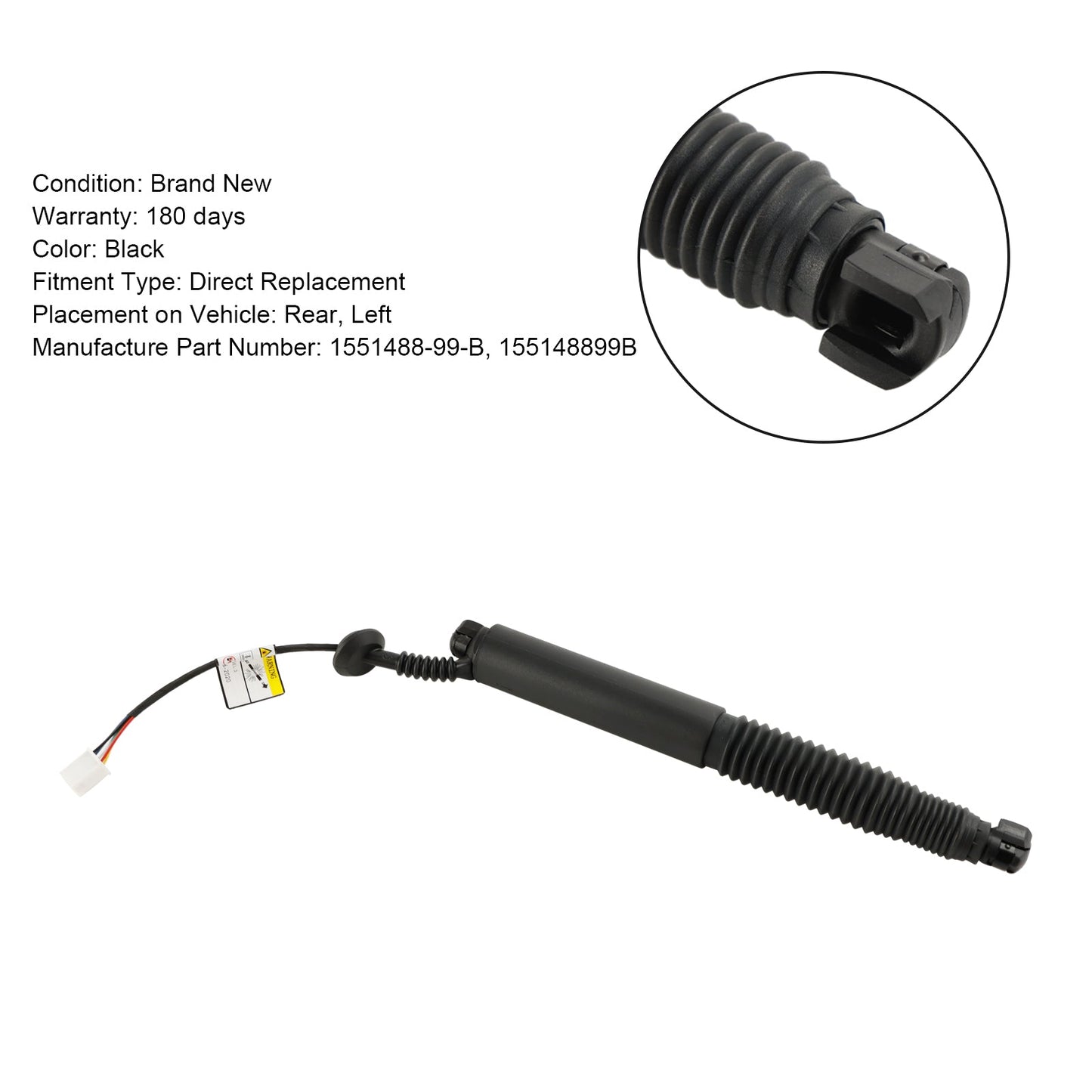 Supporto di sollevamento elettrico per portellone posteriore elettrico lato sinistro Tesla Model 3 2021-2023 Struthz