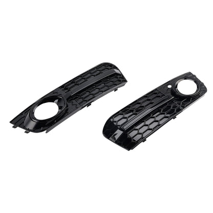 2 pezzi Griglia fendinebbia anteriore a nido d'ape 8KD807681 compatibile con Audi A4 B8 2009-2012
