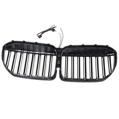 Griglia anteriore nera lucida a doppia stecca per BMW Serie 7 G11 G12 2019-2022