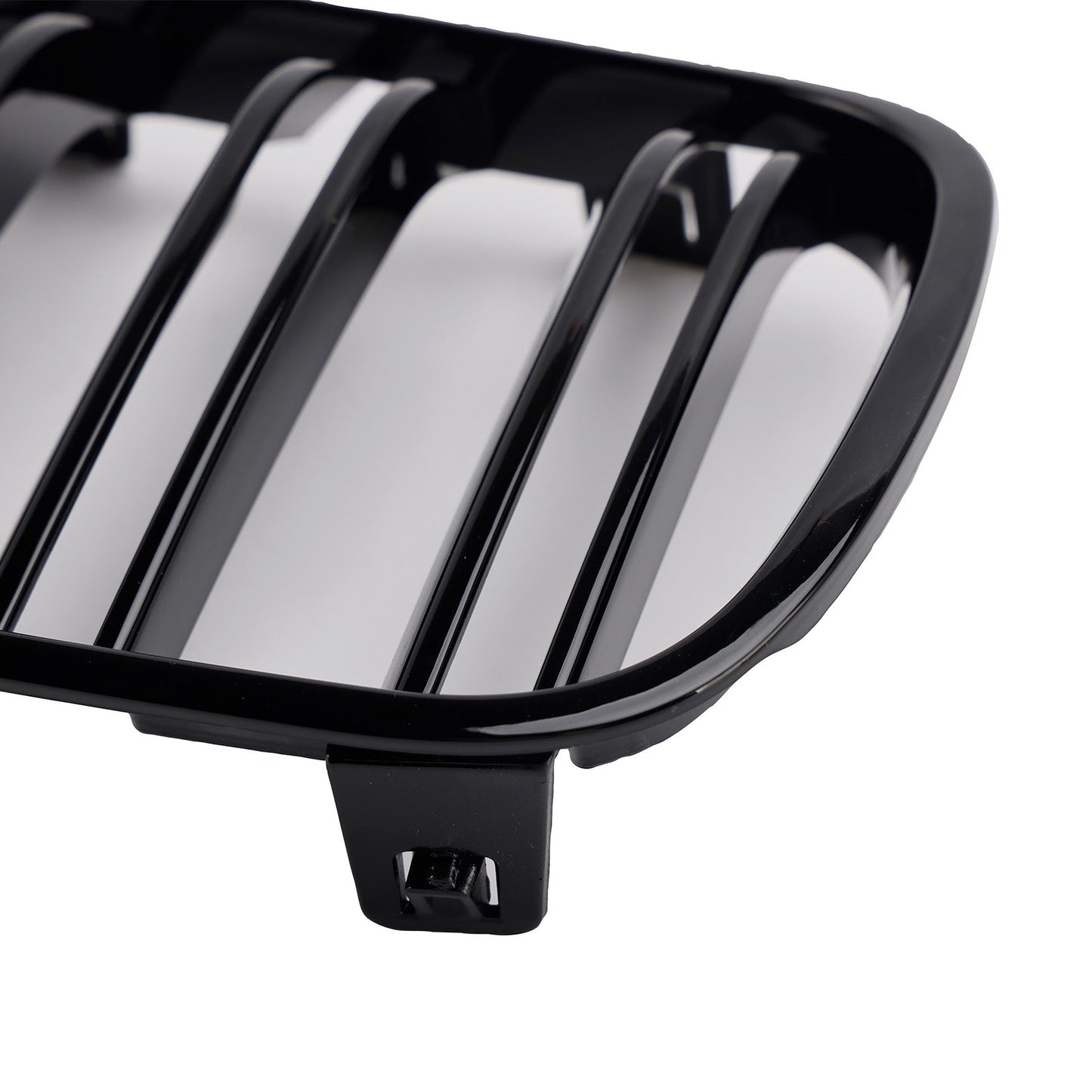2 griglie anteriori per paraurti nere lucide compatibili con BMW X3 E83 2007-2010 LCI
