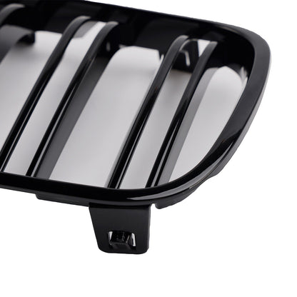 2 griglie anteriori per paraurti nere lucide compatibili con BMW X3 E83 2007-2010 LCI