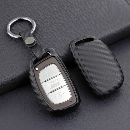 Custodia in similpelle e silicone per chiave auto con fibbia per Hyundai