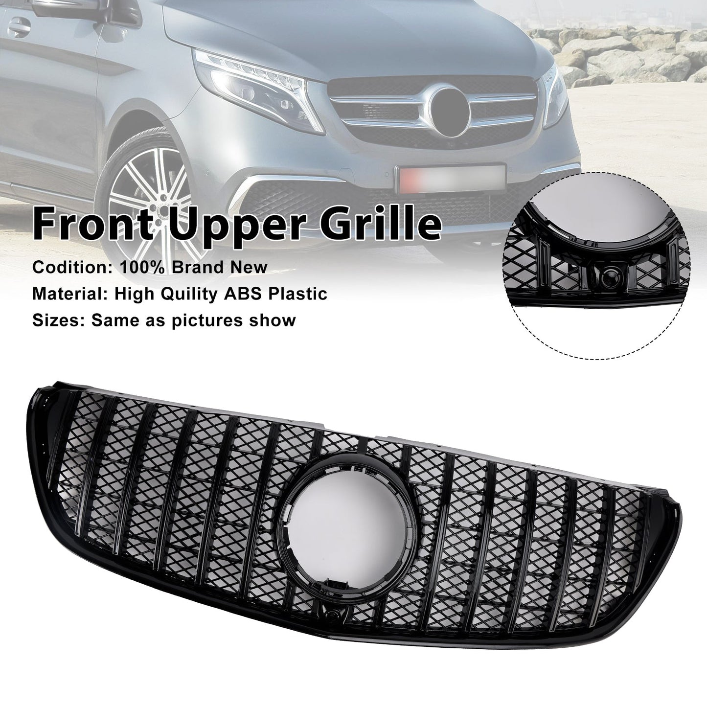 Griglia anteriore superiore Mercedes Benz Classe V W447 2014-03.2019