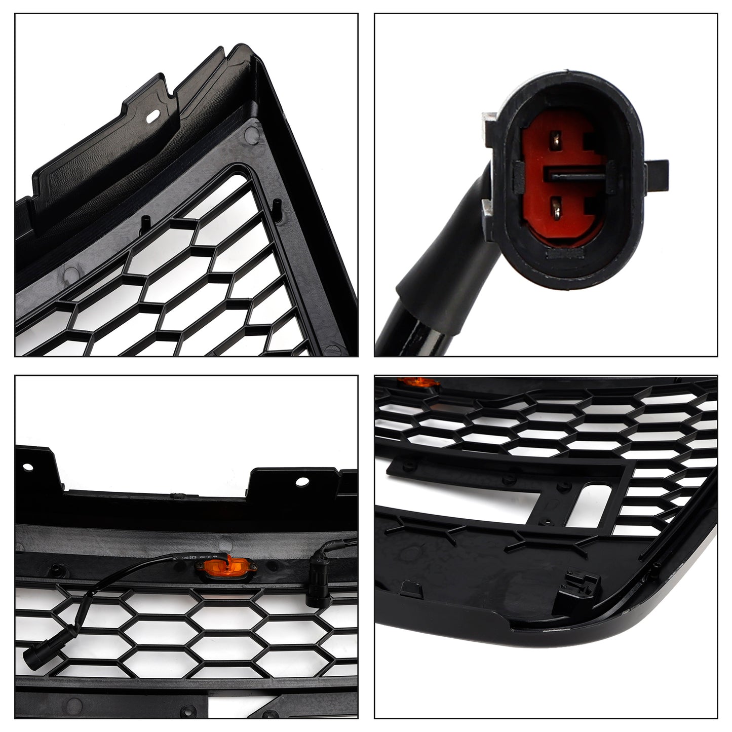 Griglia paraurti anteriore superiore grigia Ford Explorer 2012-2015 con luci