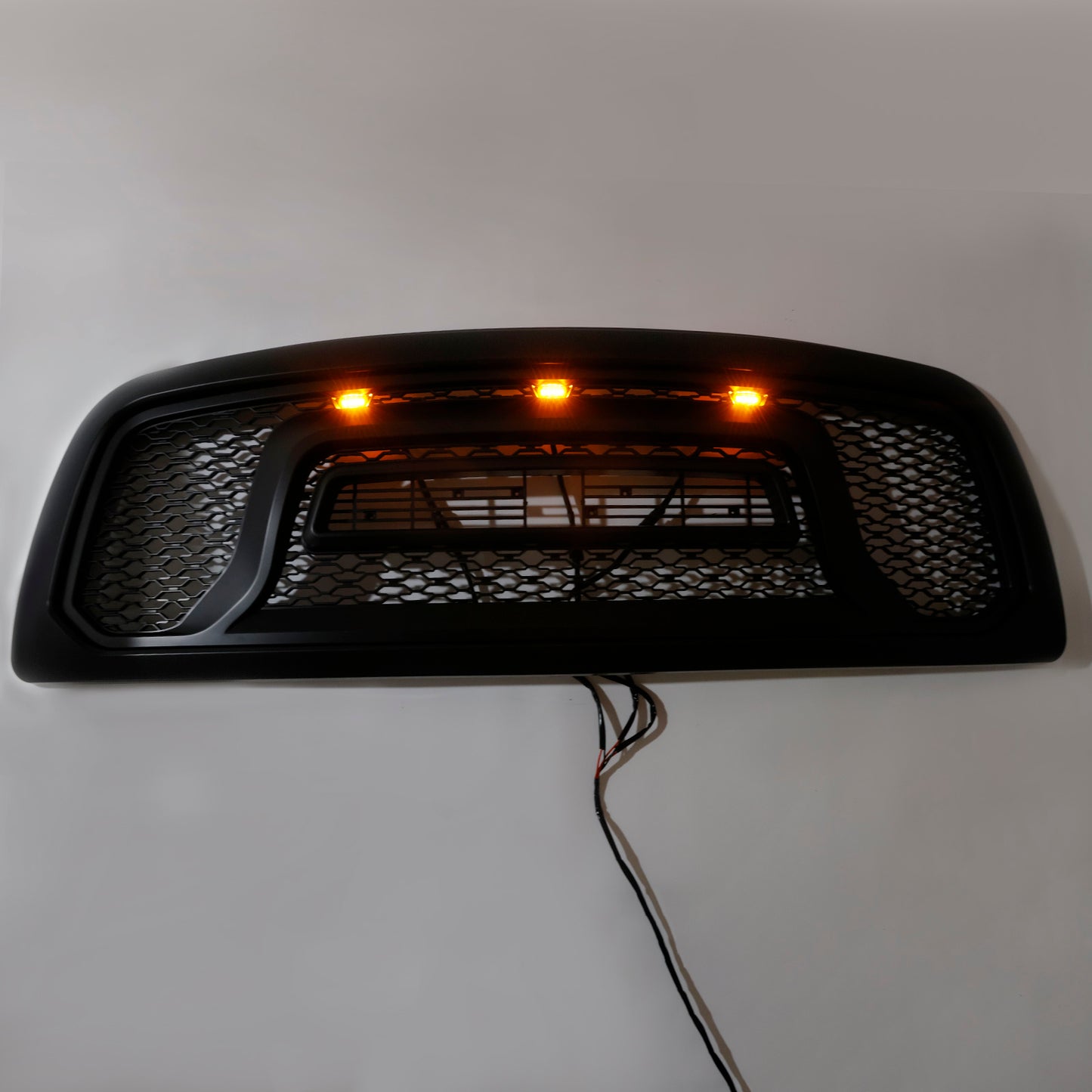 Griglia paraurti anteriore nera con luce a LED per Dodge Ram 1500 2009-2012