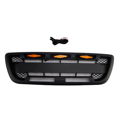 Griglia paraurti anteriore nera opaca Ford Ranger 1998-2000 con luce a LED