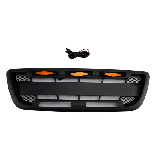 Griglia paraurti anteriore nera opaca Ford Ranger 1998-2000 con luce a LED