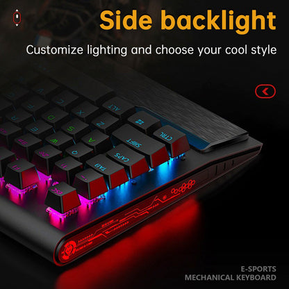 Tastiera meccanica K1000 cablata con 104 tasti e interruttori rossi per PC Chroma RGB con poggiapolsi