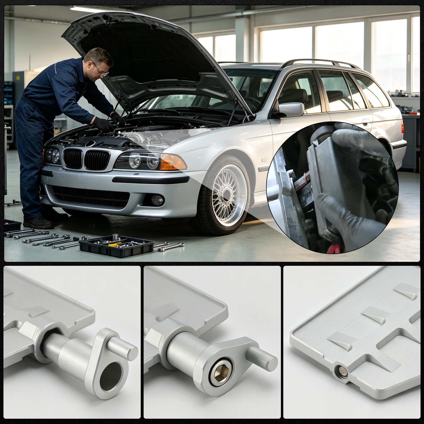 Kit di riparazione per la ricostruzione della valvola in alluminio Fit BMW DISA Fix Revisione M54 3.0 ltr