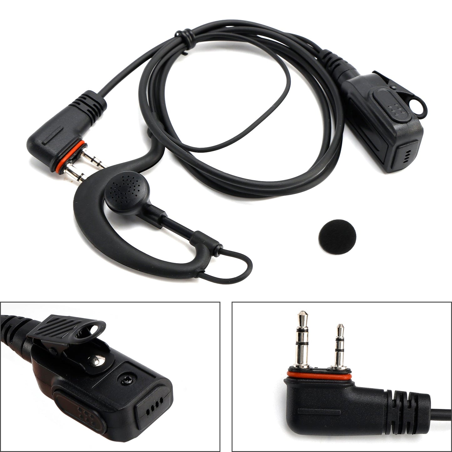 Cuffie con gancio auricolare ICOM A24/25-020 per ricetrasmittenti ICOM A25CE A25N A24