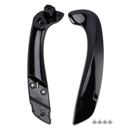 Set base+copertura maniglia interna porta anteriore sinistra Renault Fluence 2009-2015, nero