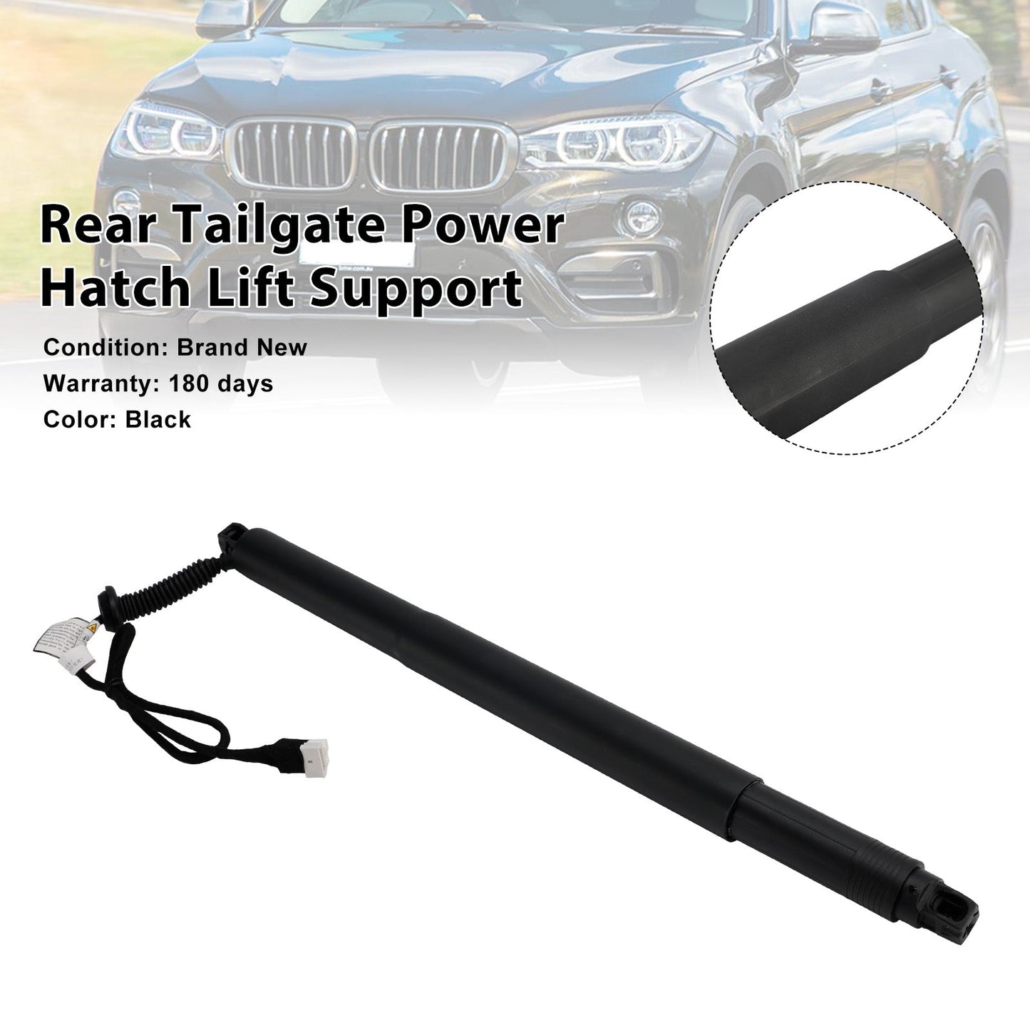 Supporto sollevatore elettrico portellone posteriore destro BMW X6 F16 F86 SUV xDrive 35i 2979ccm 326HP 240KW (Benzina) 2014-2019 51247434044