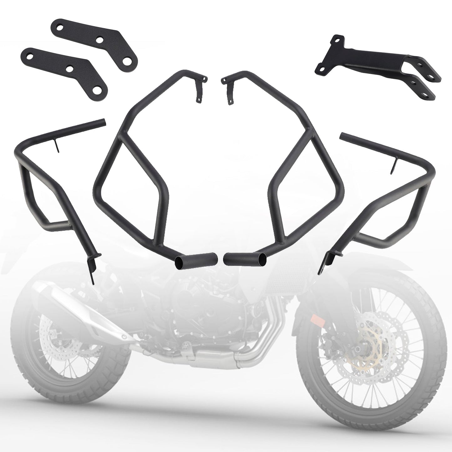 Barra di protezione motore per Honda XL750 Transalp 2023-2024, protezione telaio paraurti, argento