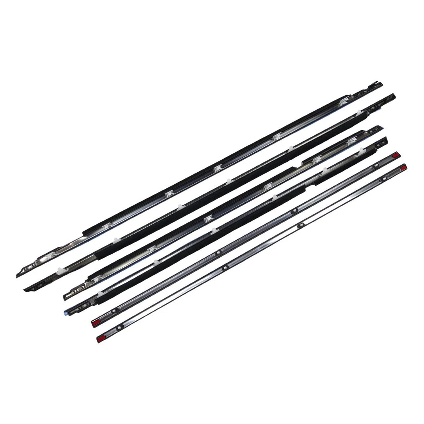 6 pezzi di modanatura per cintura porta adatta per Toyota Land Cruiser serie 80 1991-1997