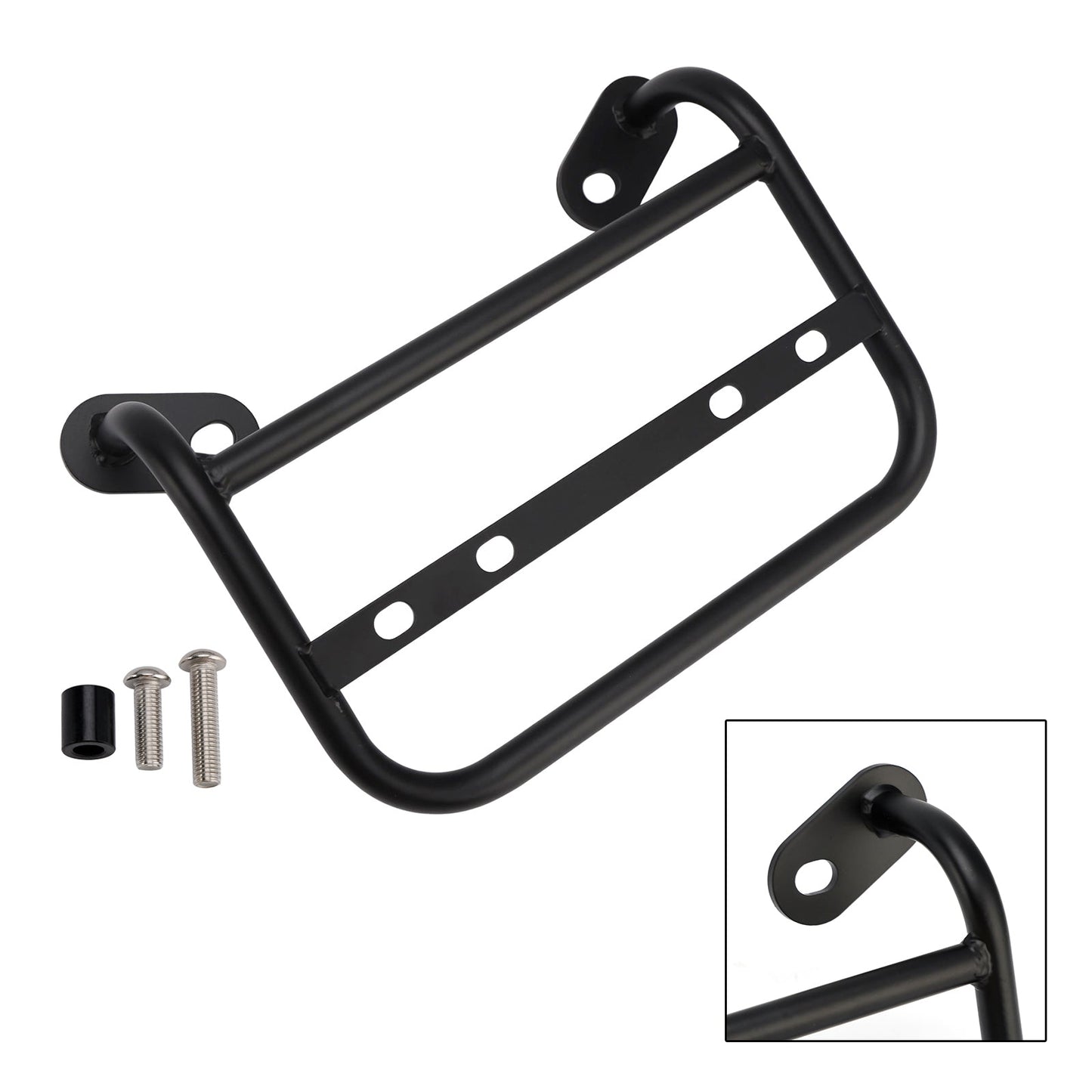 Staffa di montaggio per supporto borsa laterale BMW R12 2024-2025, acciaio nero, sinistra + destra