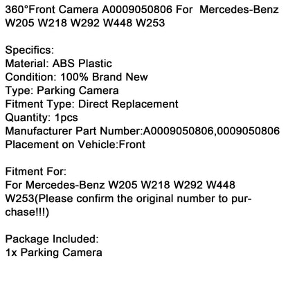 Mercedes-Benz W205 W218 W292 W448 W253 Telecamera anteriore a 360° A0009050806 0009050806