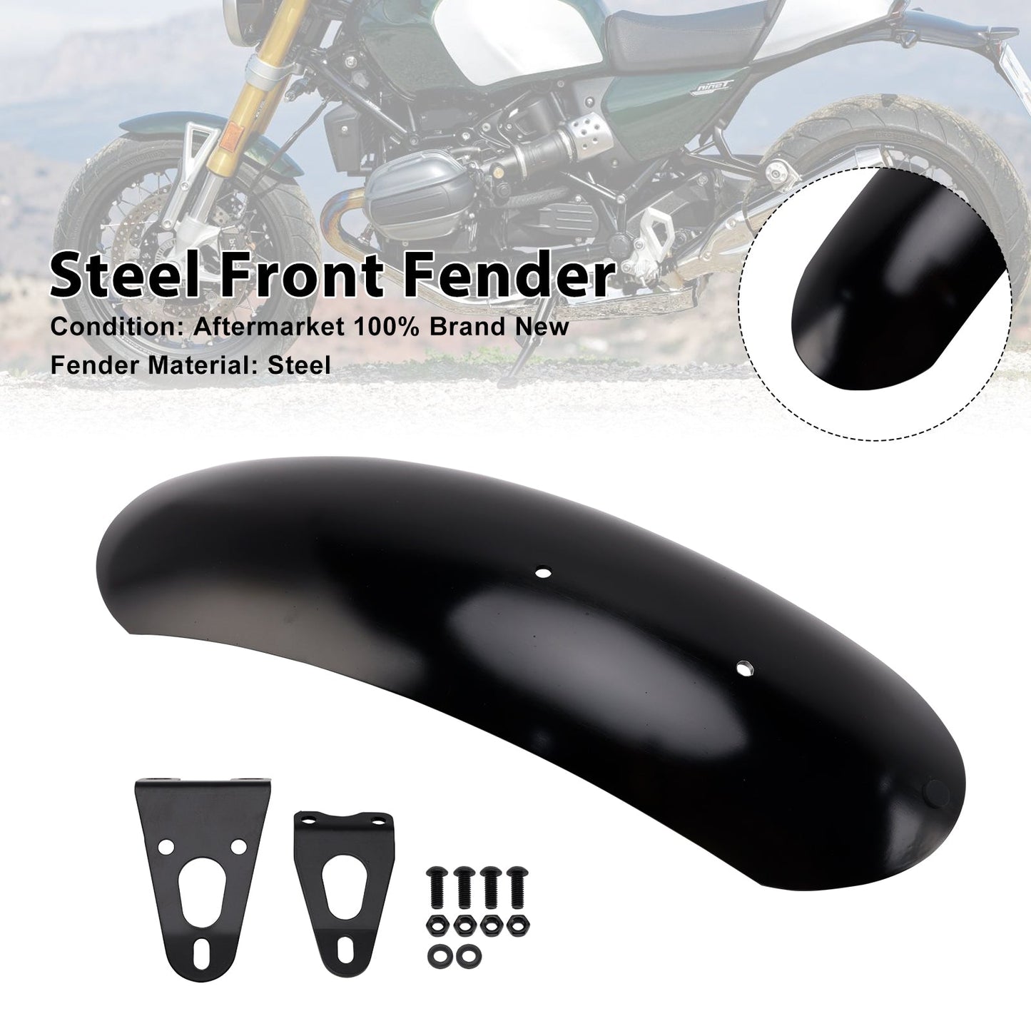 Parafango anteriore in acciaio BMW R nineT 2014-2023