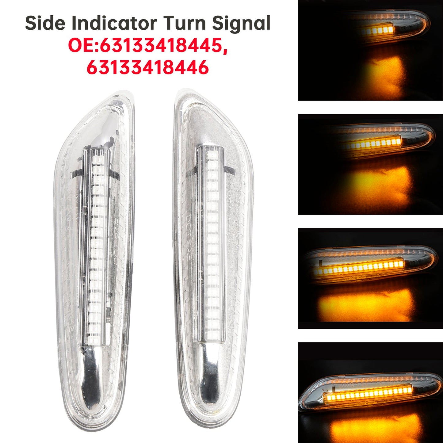 2007-2012 BMW Serie 3 E93 Cabriolet NON M3 LED Sequential Blinker Side Indicator Indicator