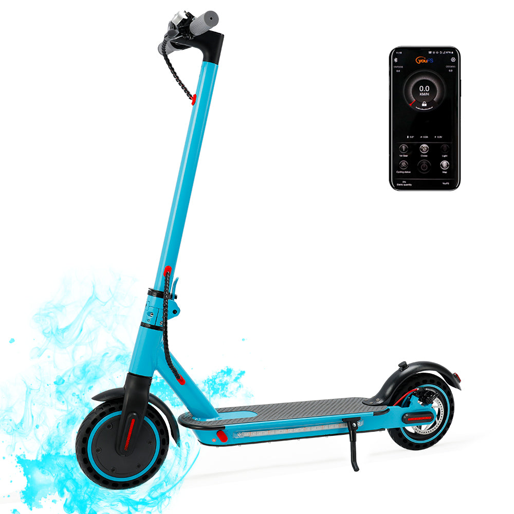 8,5 "scooter elettrico pieghevole con app 350W 35 km Range 30 km/h Città Compito giallo