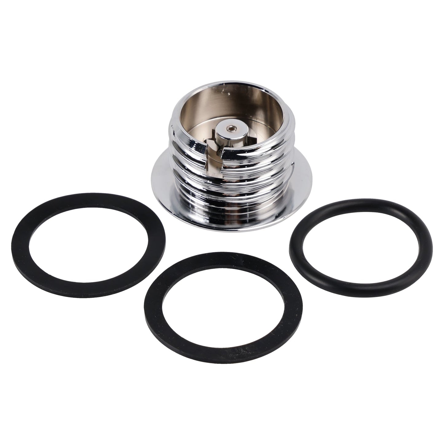 Set di tappi serbatoio a vite in alluminio billet cromato per Touring Softail Dyna
