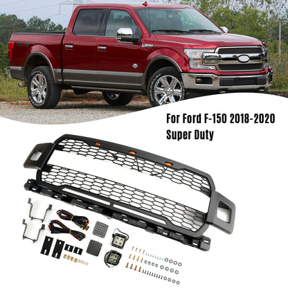 Griglia per paraurti anteriore con LED per Ford F150 2018-2020 Super Duty