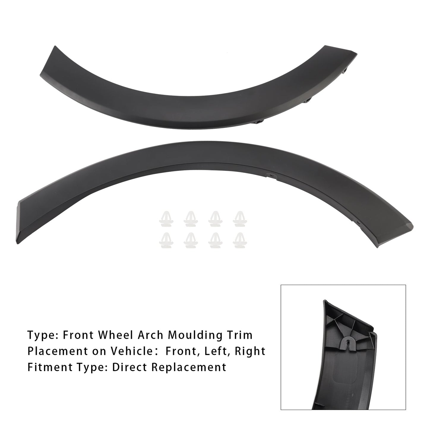 Modanatura passaruota anteriore destra e sinistra Ford Transit Mk8 2014-2022 (2 pezzi) 1885950