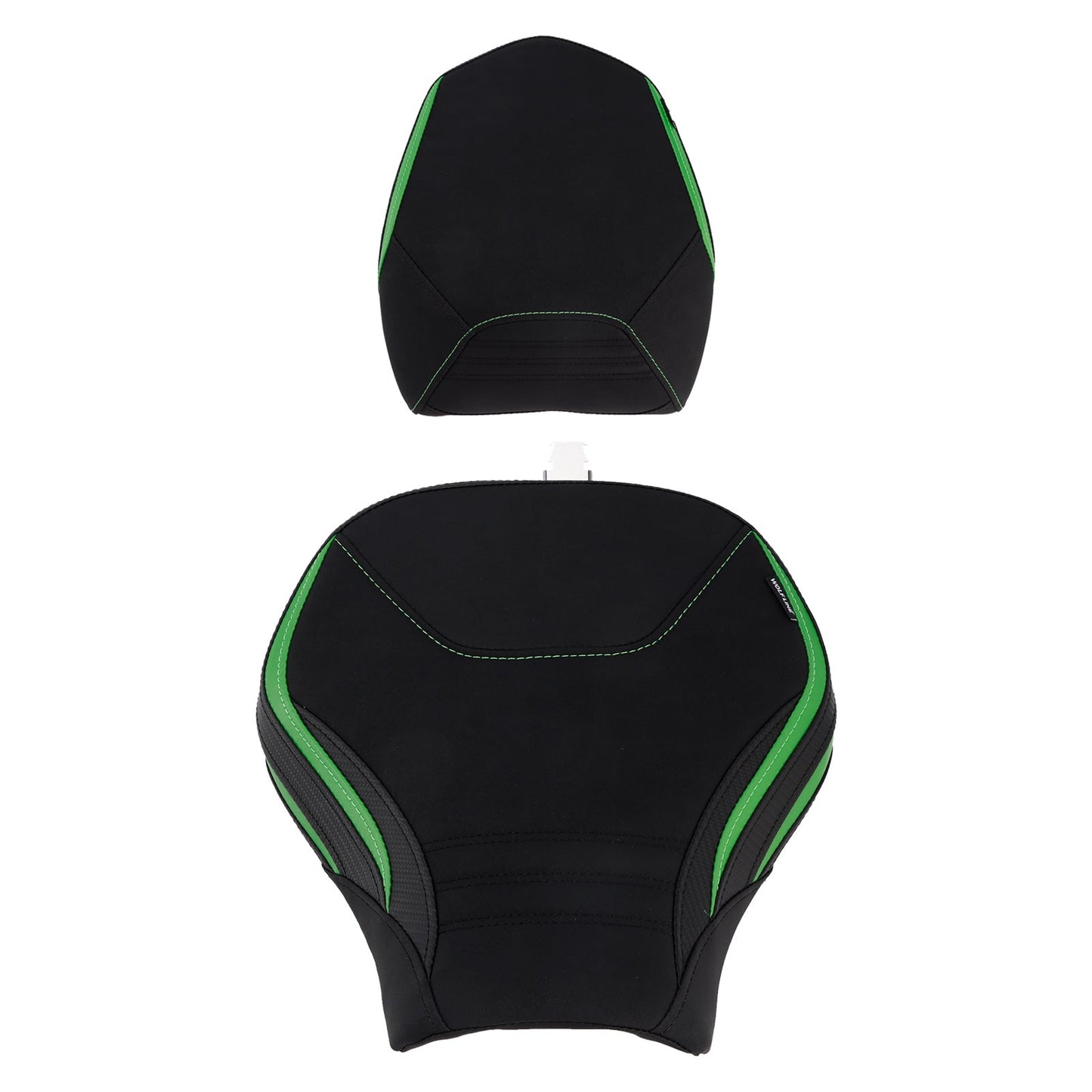 Kit cuscini passeggero Raider anteriori e posteriori per Kawasaki Ninja H2 Sx 2022-2025, colore verde.