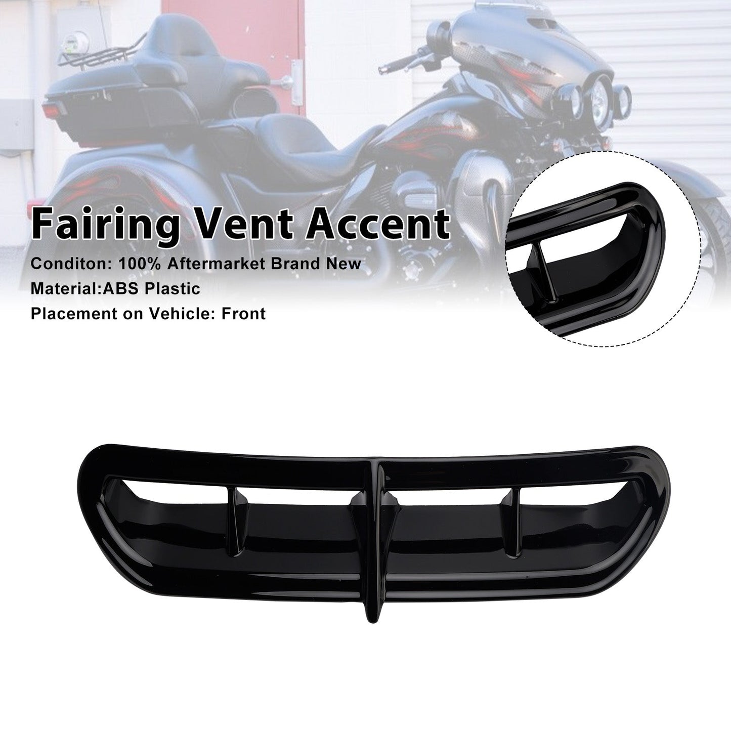 Carenatura con presa d'aria per Touring Electra Street Trike Glide Ultra 2014-2022