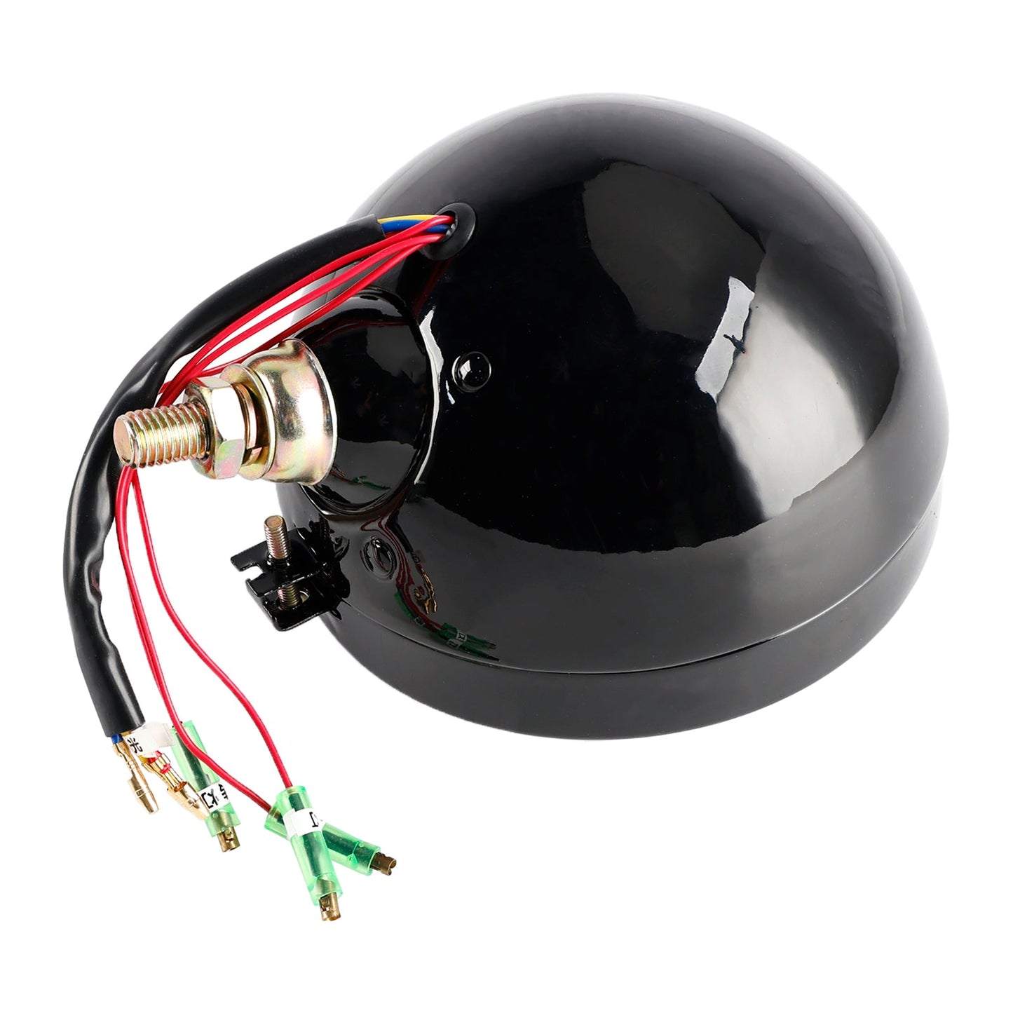 Faro anteriore da 5,75"" universale multifunzionale nero n. 82 per moto