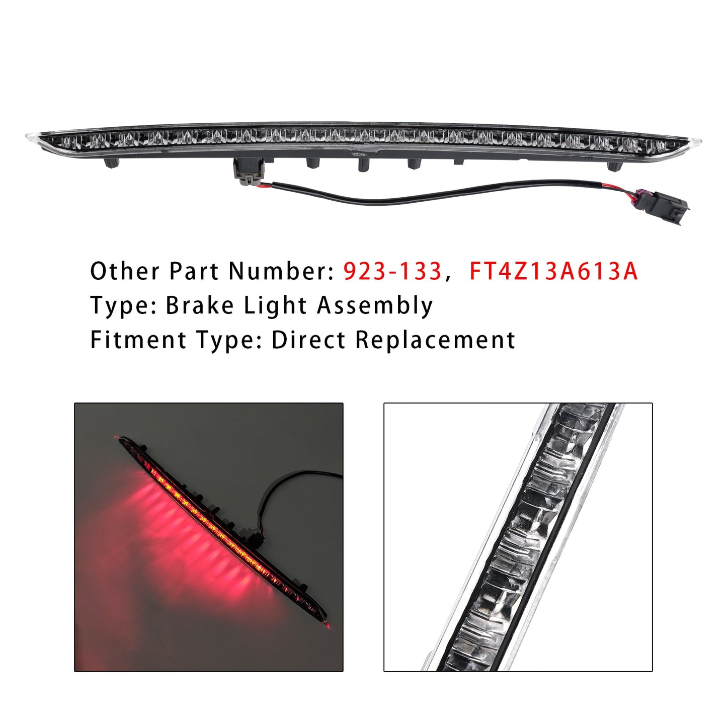 Gruppo centrale luce freno a LED 3a per Ford Edge 2015-2020 923-133