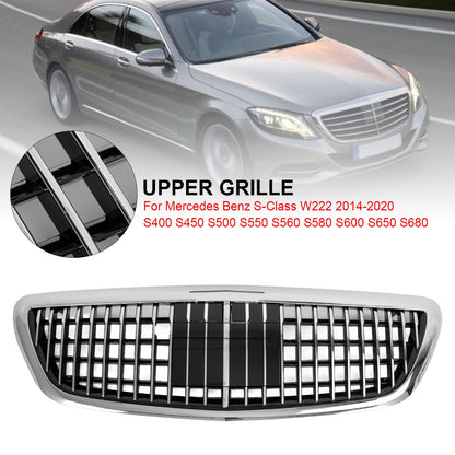 S680 Maybach Style Grille Fit Mercedes Benz W222 S Classe 2014-2020 con ACC
