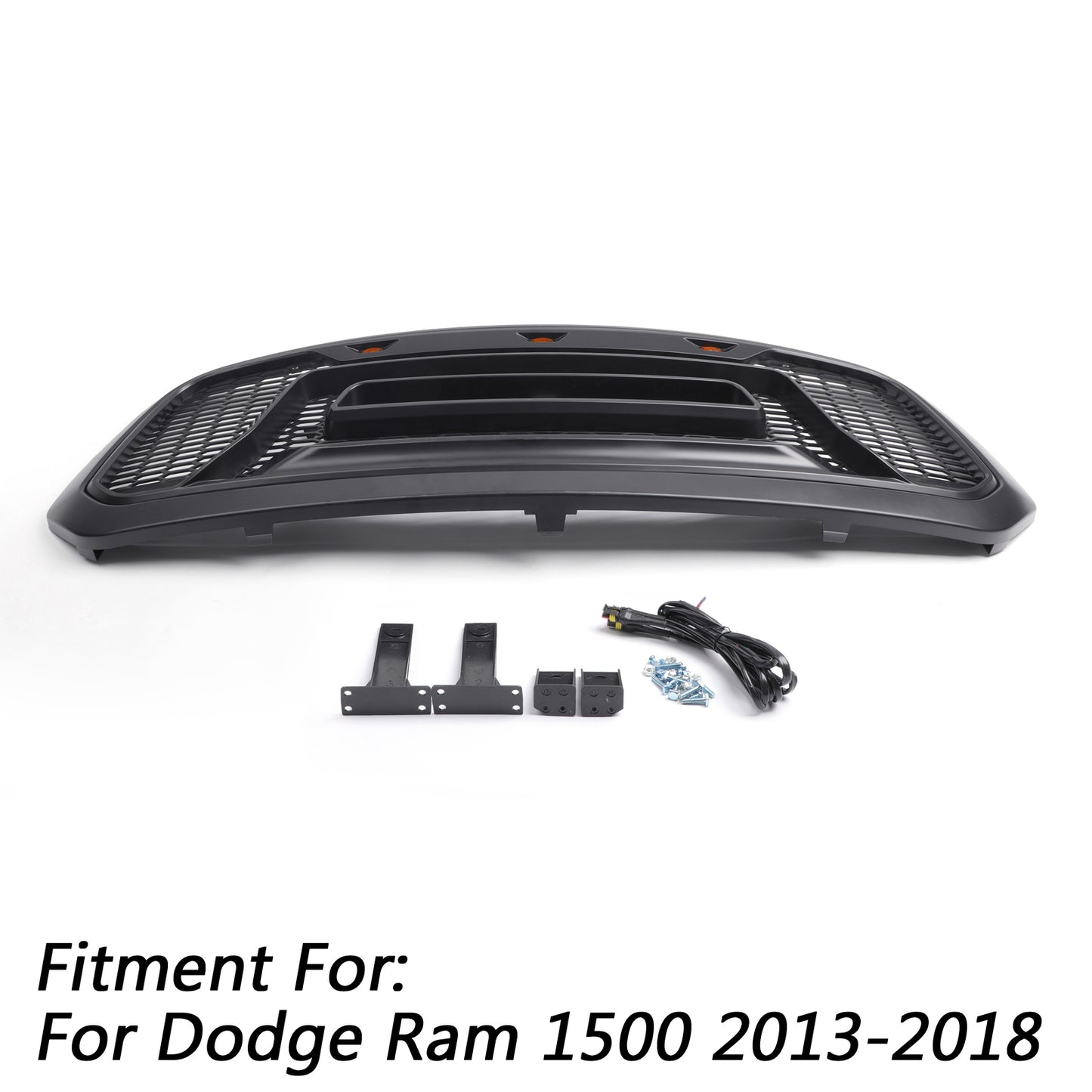 Ram 1500 2013-2018 Griglia ABS Nido d'Ape Paraurti Griglia Rebel Style BLK Generico