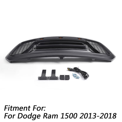 Ram 1500 2013-2018 Griglia ABS Nido d'Ape Paraurti Griglia Rebel Style BLK Generico