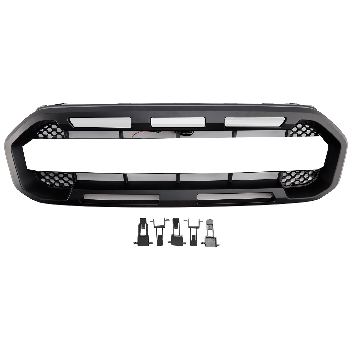 Griglia paraurti anteriore Raptor Style adatta per Ford Ranger 2019-2023, nera