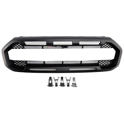 Griglia paraurti anteriore Raptor Style adatta per Ford Ranger 2019-2023, nera